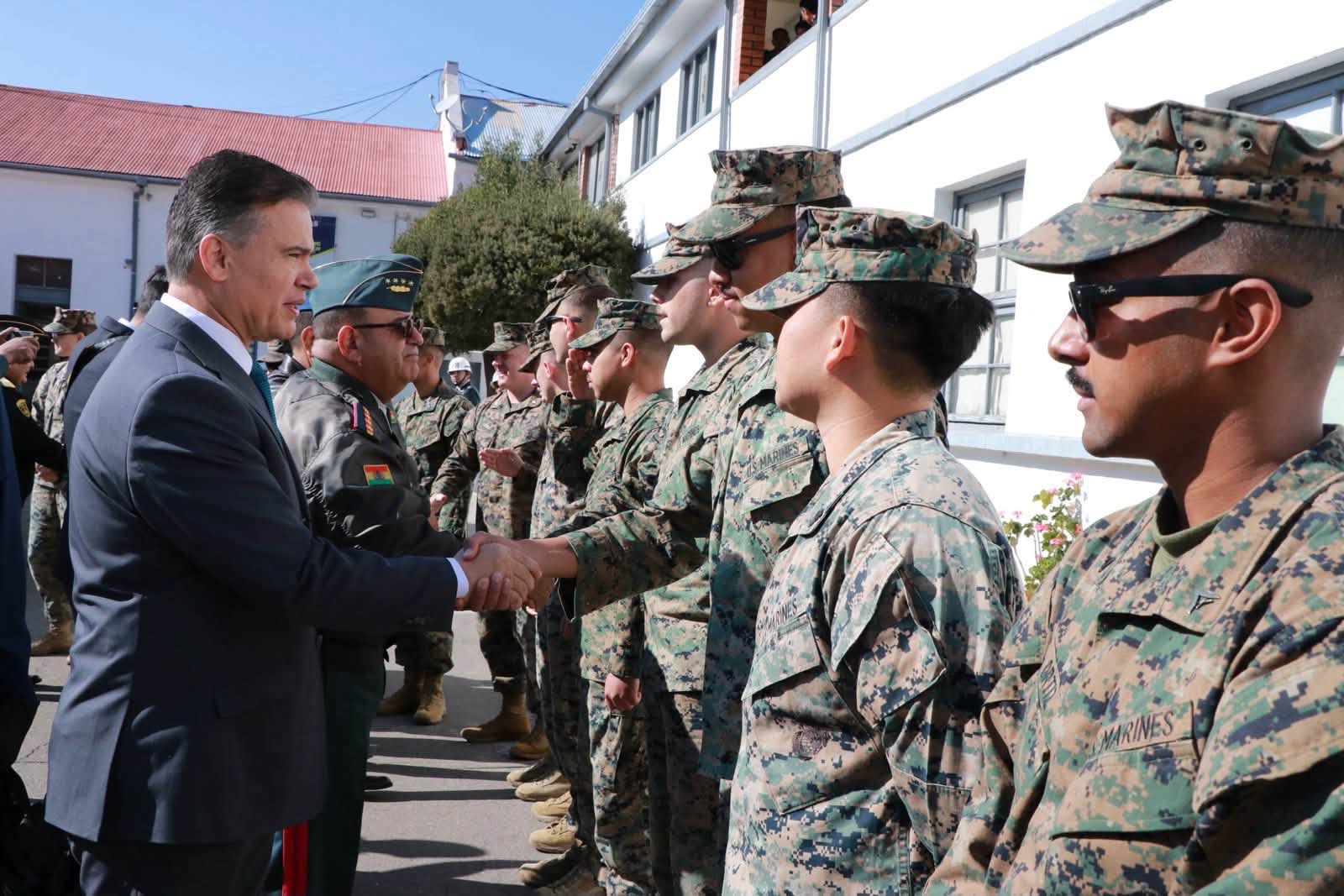 Marines de EEUU en un entrenamiento en La Paz junto a las militares de Bolivia, Argentina, Paraguay, Colombia y Ecuador | Foto: Cuenta en Facebook de Joseph Humire