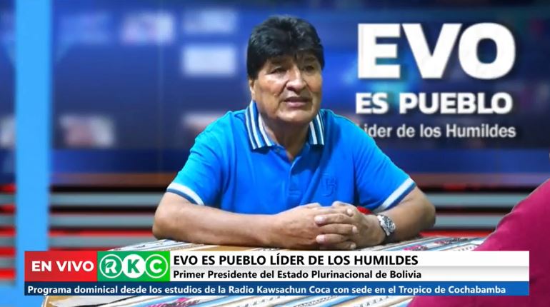 Evo defiende la coca en Chapare y reclama a Arce una «redefinición» de la política económica