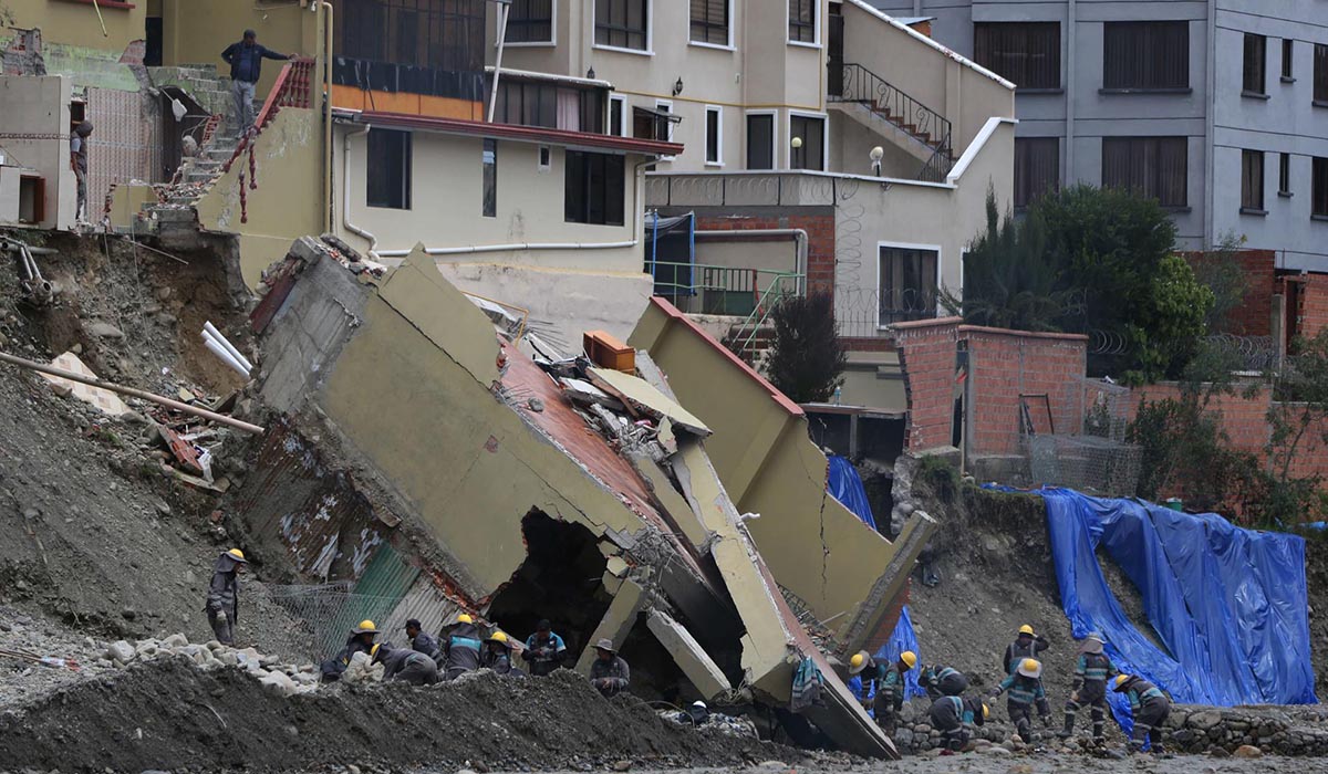 Las lluvias y el riesgo de derrumbes, ponen en vilo a varios barrios de La Paz