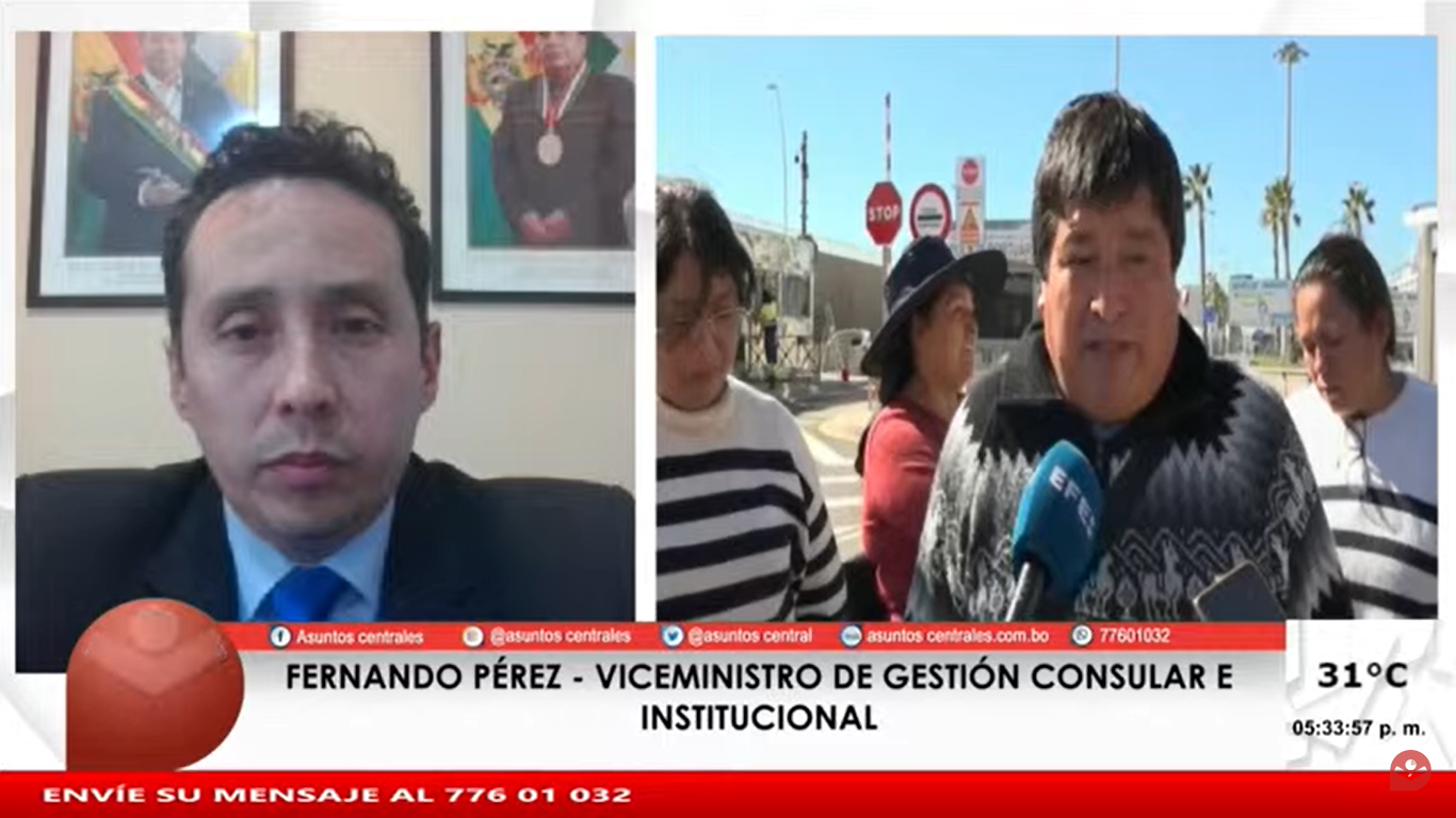 Viceministro anticipa la deportación de los 69 bolivianos retenidos en un crucero