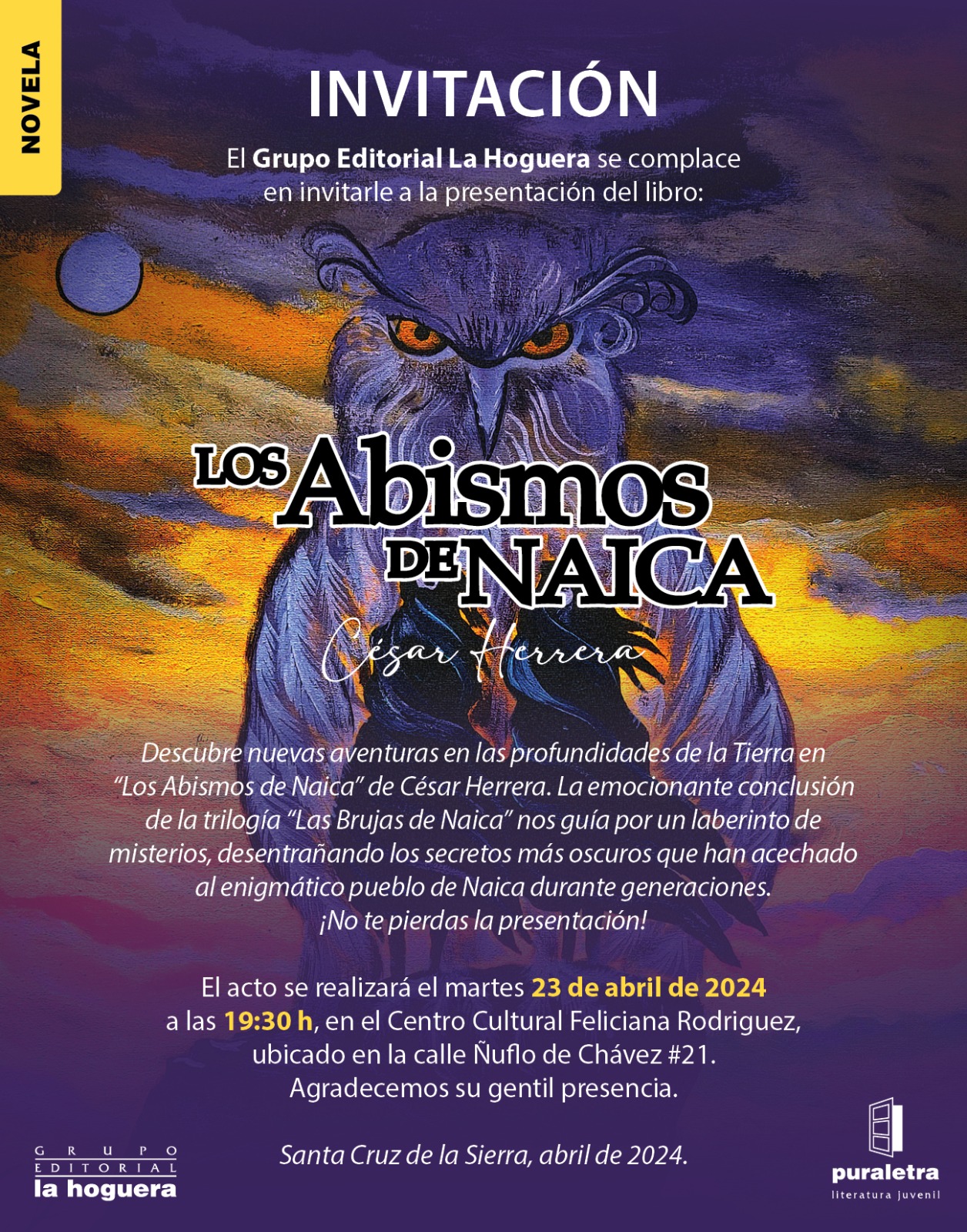 César Herrera presenta “Los abismos de Naica”, última obra de una trilogía de misterios ocultos