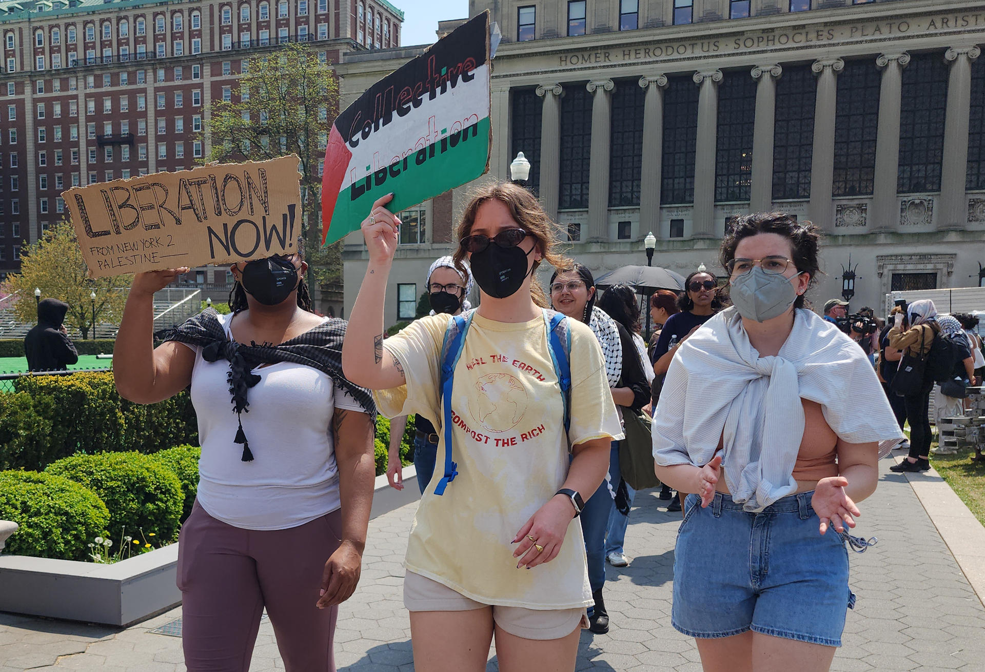 Estudiantes en EE.UU. mantienen su desafío en las protestas contra la guerra en Gaza