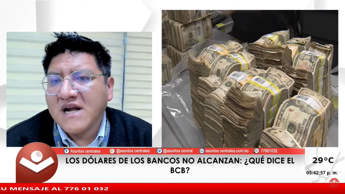 BCB condicionó la devolución de 2.500 millones de dólares a que la banca cumpla con sus pasivos