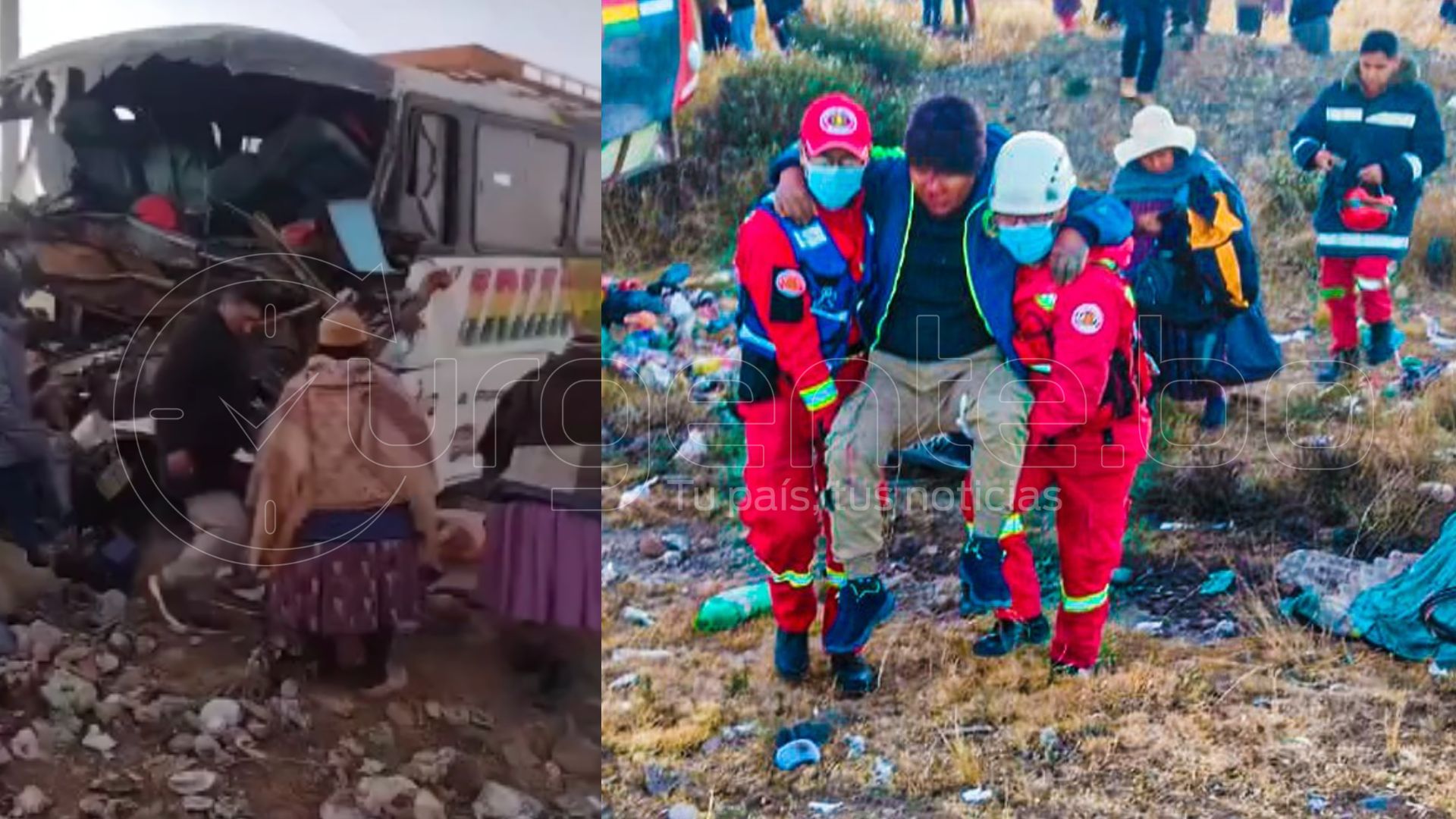 Grave accidente causa 7 muertos en la vía La Paz – Copacabana 