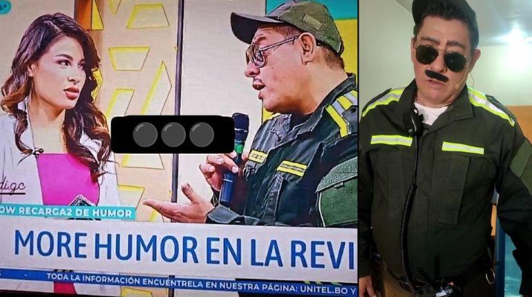 Humorista Raúl Cuenca fue detenido por imitar a un policía en un programa televisivo