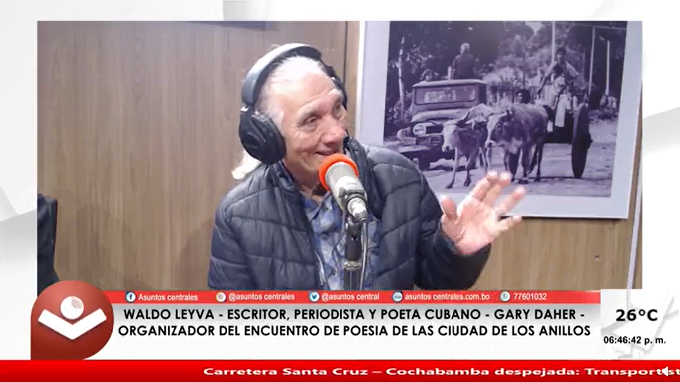 Poeta cubano Waldo Leyva rescata la palabra escrita en tiempos de internet