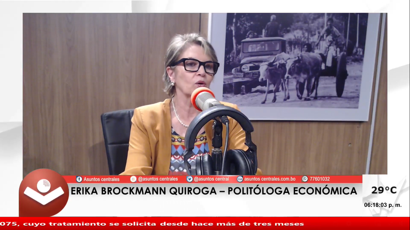 Erika Brockmann: “El gran opositor territorial que tiene Manfred Reyes Villa es Evo Morales”