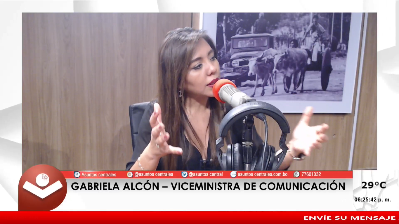 Gabriela Alcón: “Para mí, el candidato es Luis Arce Catacora”