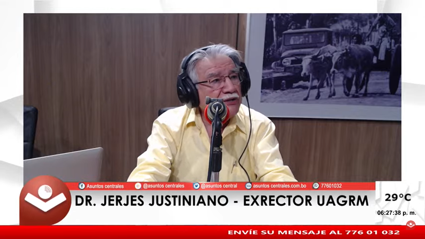 Jerjes Justiniano: “Vicente Cuéllar debería renunciar a su candidatura e impulsar una reforma estructural de la Universidad”