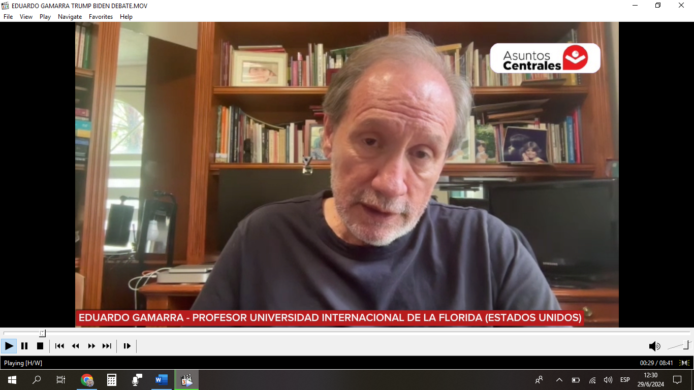 Eduardo Gamarra: “Trump no solo puede ganar la Presidencia, puede llevarse todo el Congreso, las gobernaciones y la Corte Suprema”