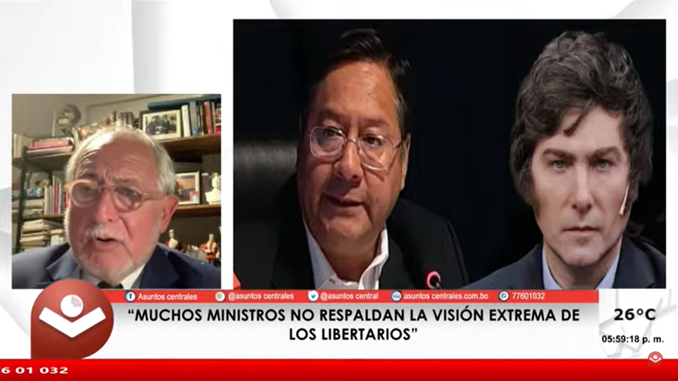 Diego Guelar: “El ataque de Milei a Arce es parte de una estrategia ideológica”