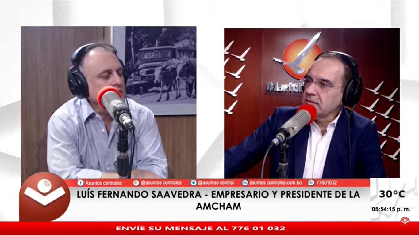 Presidente de AMCHAM reclama mayor apertura de la economía boliviana