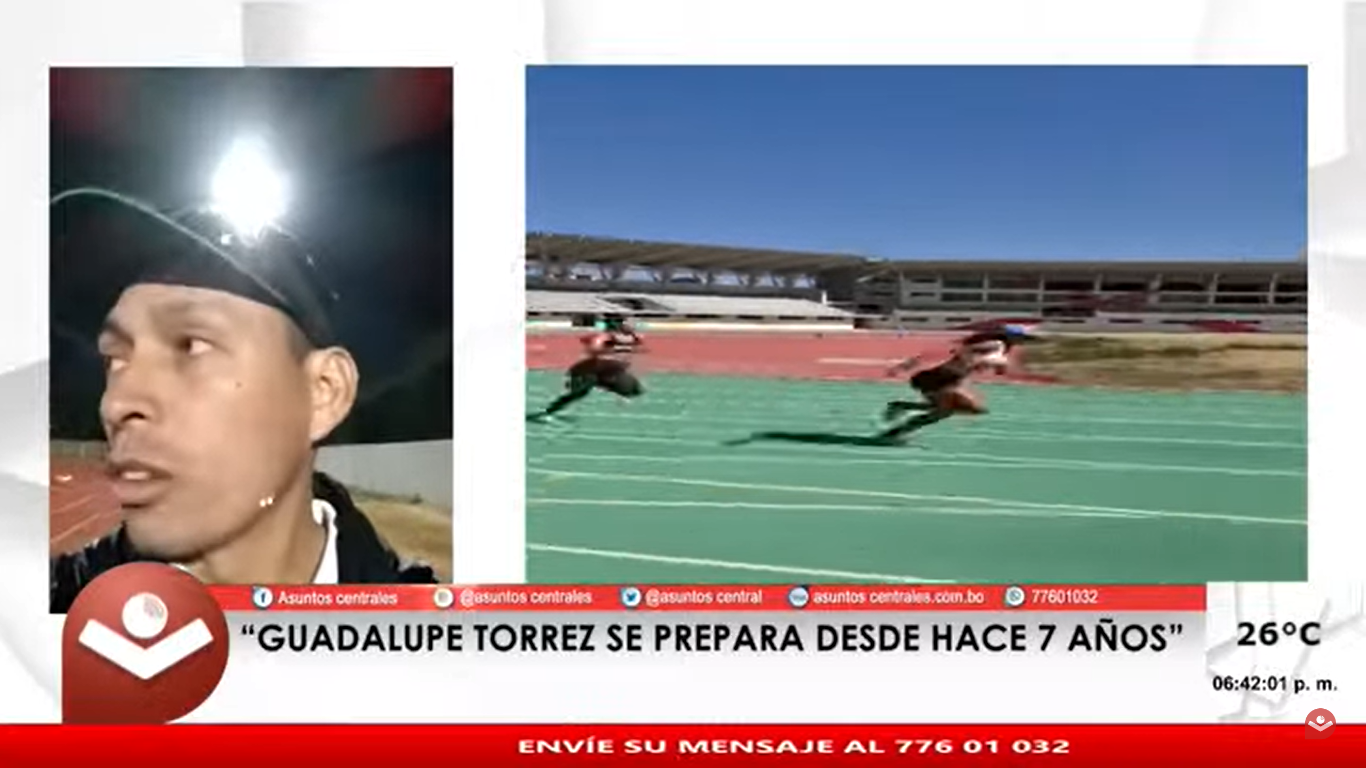 Guadalupe Torrez es la atleta más veloz de toda la historia de Bolivia