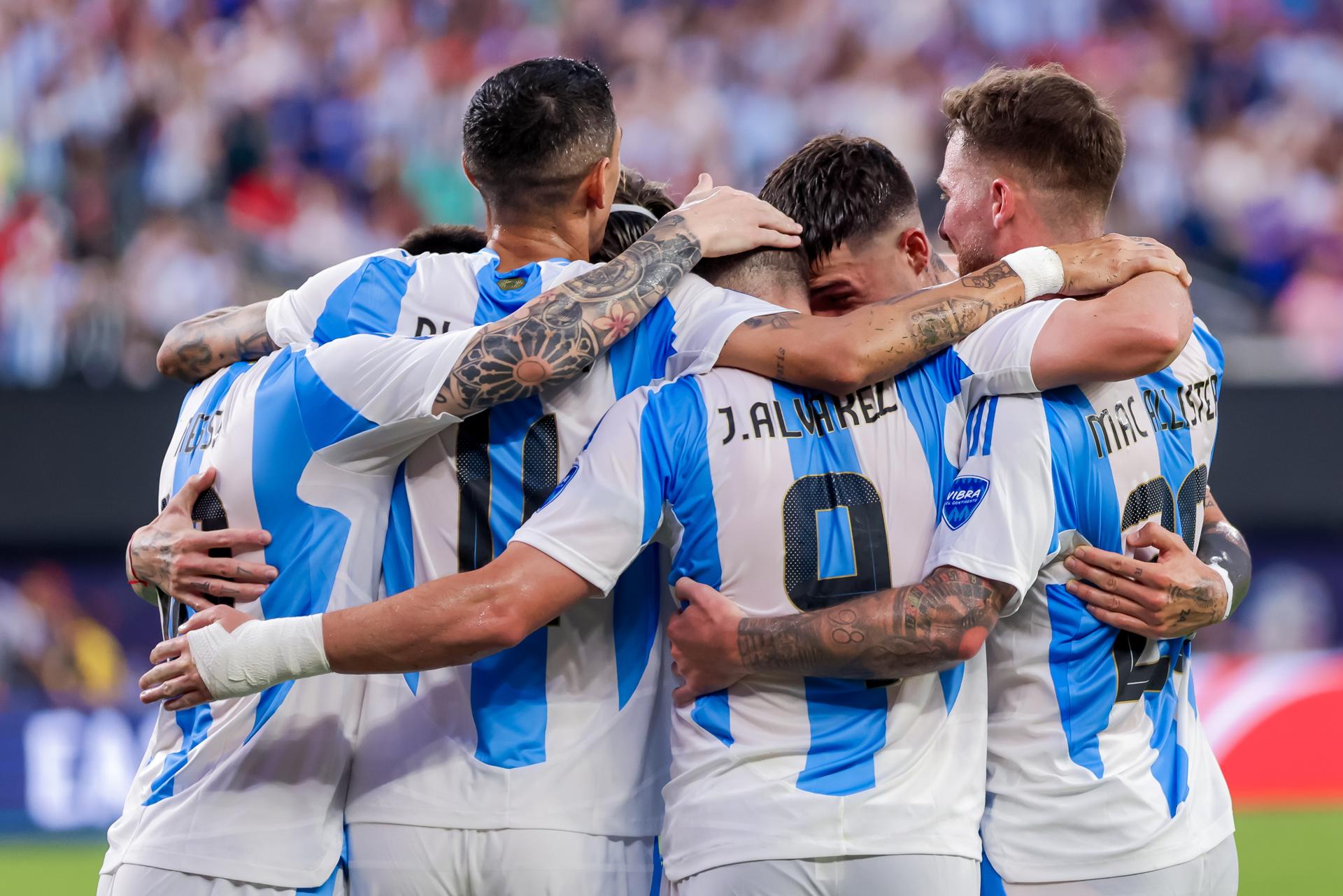 Así llega la plantilla de Argentina a la final