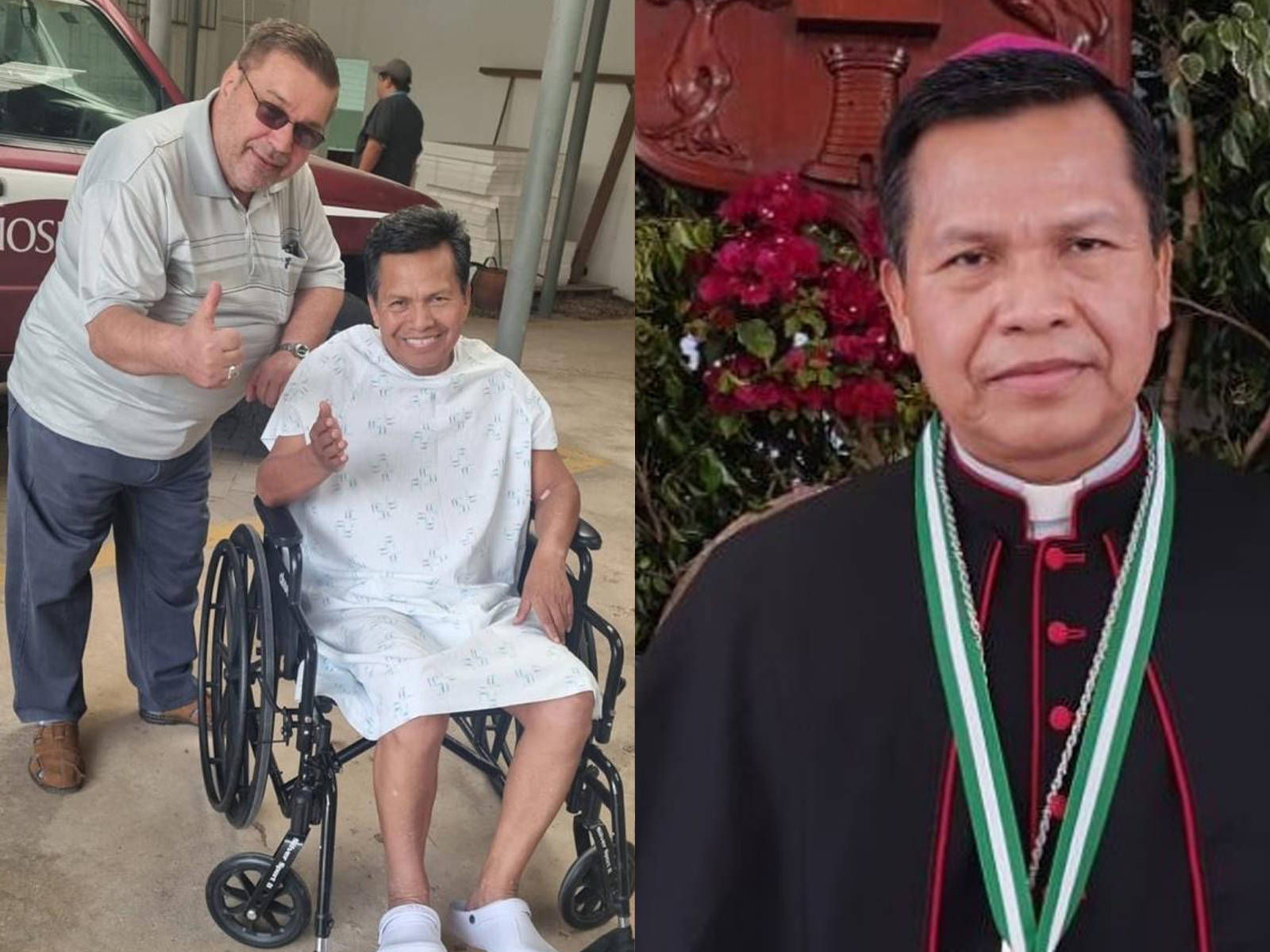 Monseñor René Leigue da sus primeros pasos en su proceso de recuperación