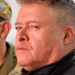 El excomandante luego de su detención. Foto: Min. Gobierno.