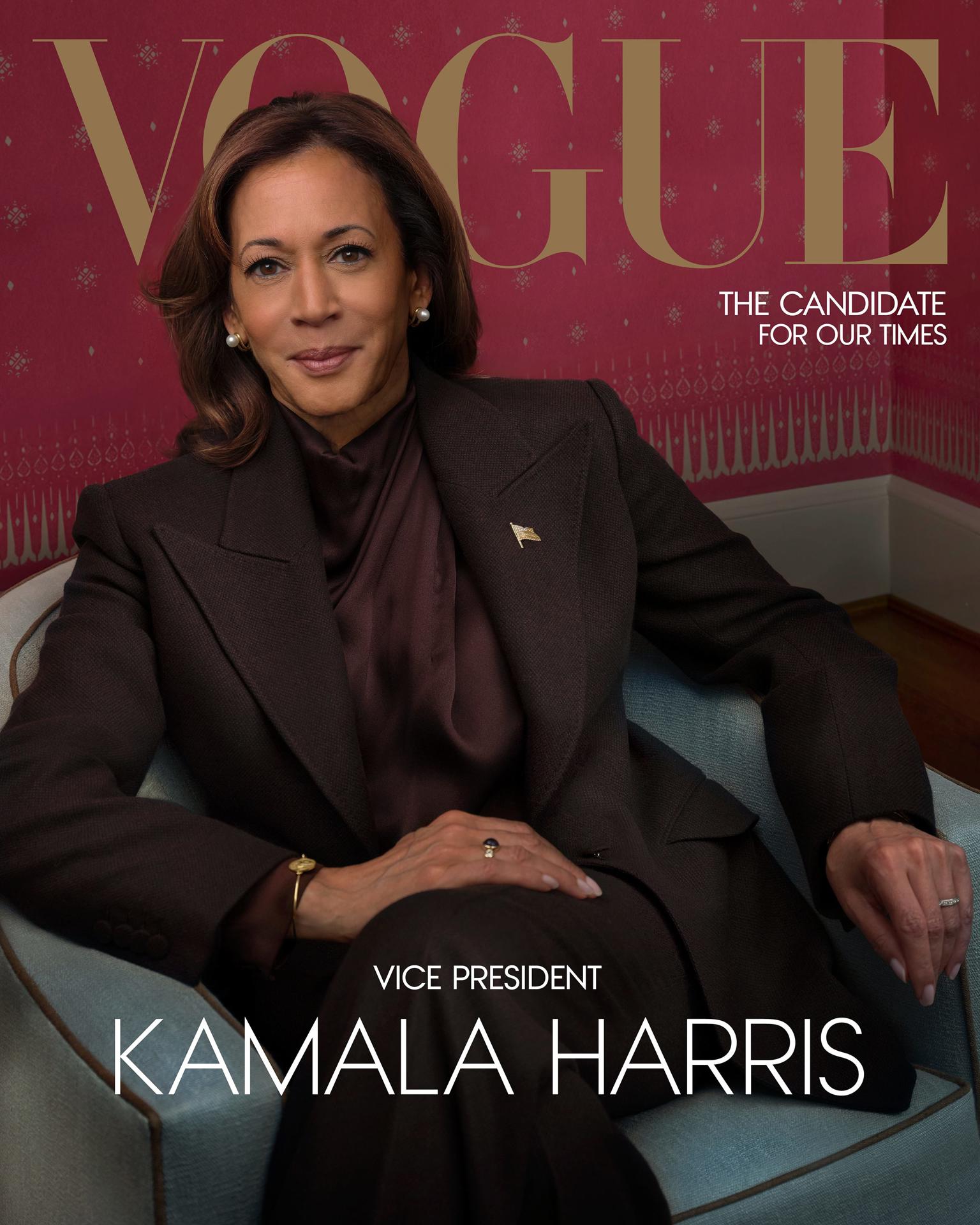 Vogue dedica la portada de octubre a Kamala Harris y se deshace en elogios