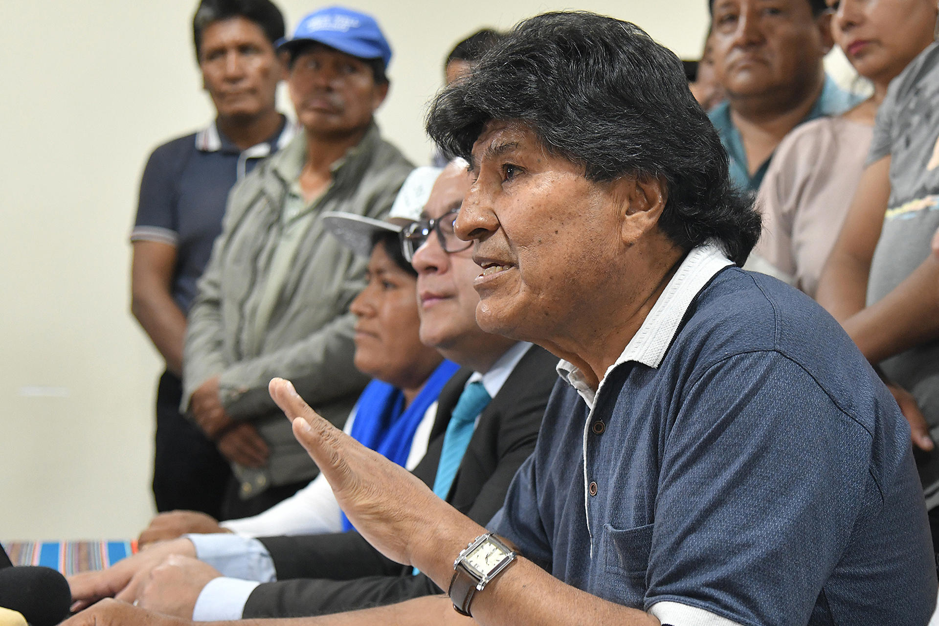 Evo Morales cumple su primer día de huelga de hambre y repudia detención de 66 ‘evistas’