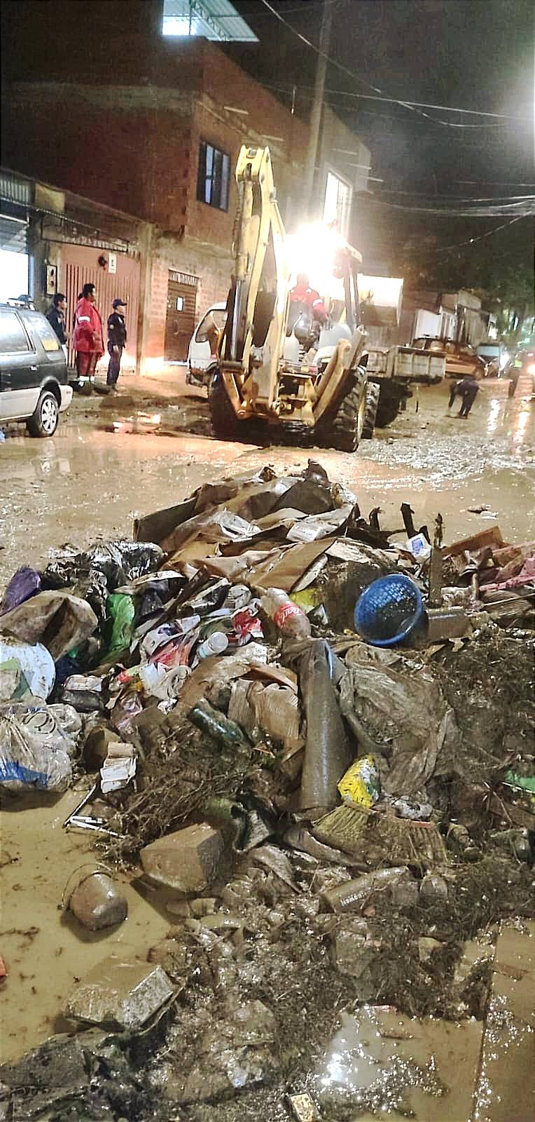 Tarija enfrenta daños tras intensas lluvias: Alcalde Torres pide ayuda para acelerar la limpieza