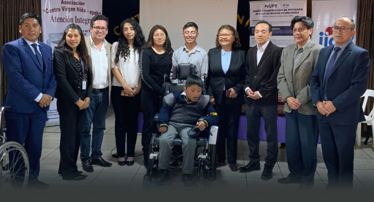 Estudiantes de ingeniería de la UPB desarrollan silla de ruedas electrónica con inteligencia artificial para niños con parálisis cerebral