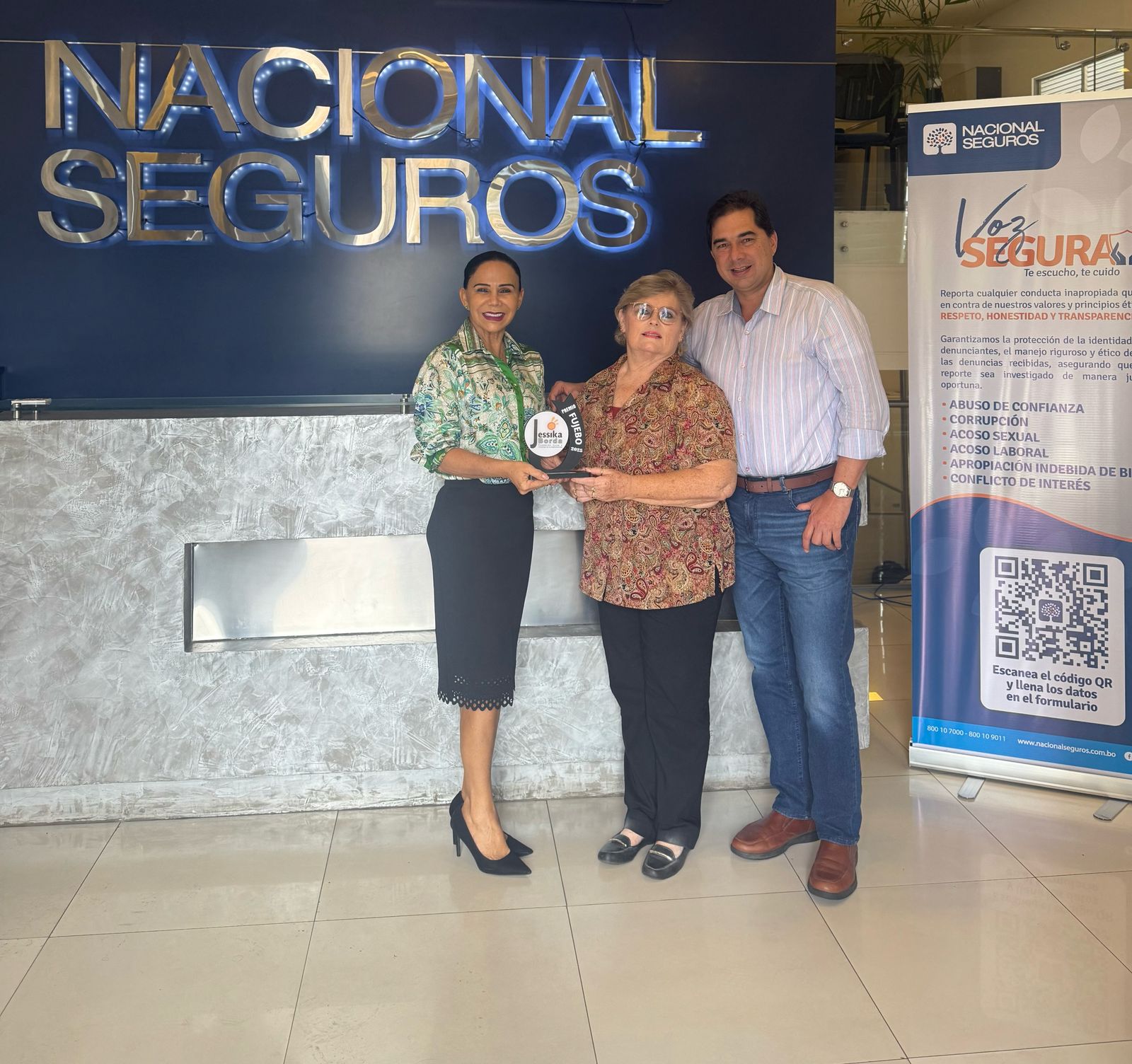 Nacional Seguros recibe premio “FUJEBO 2025”  por su aporte a la lucha contra la delincuencia