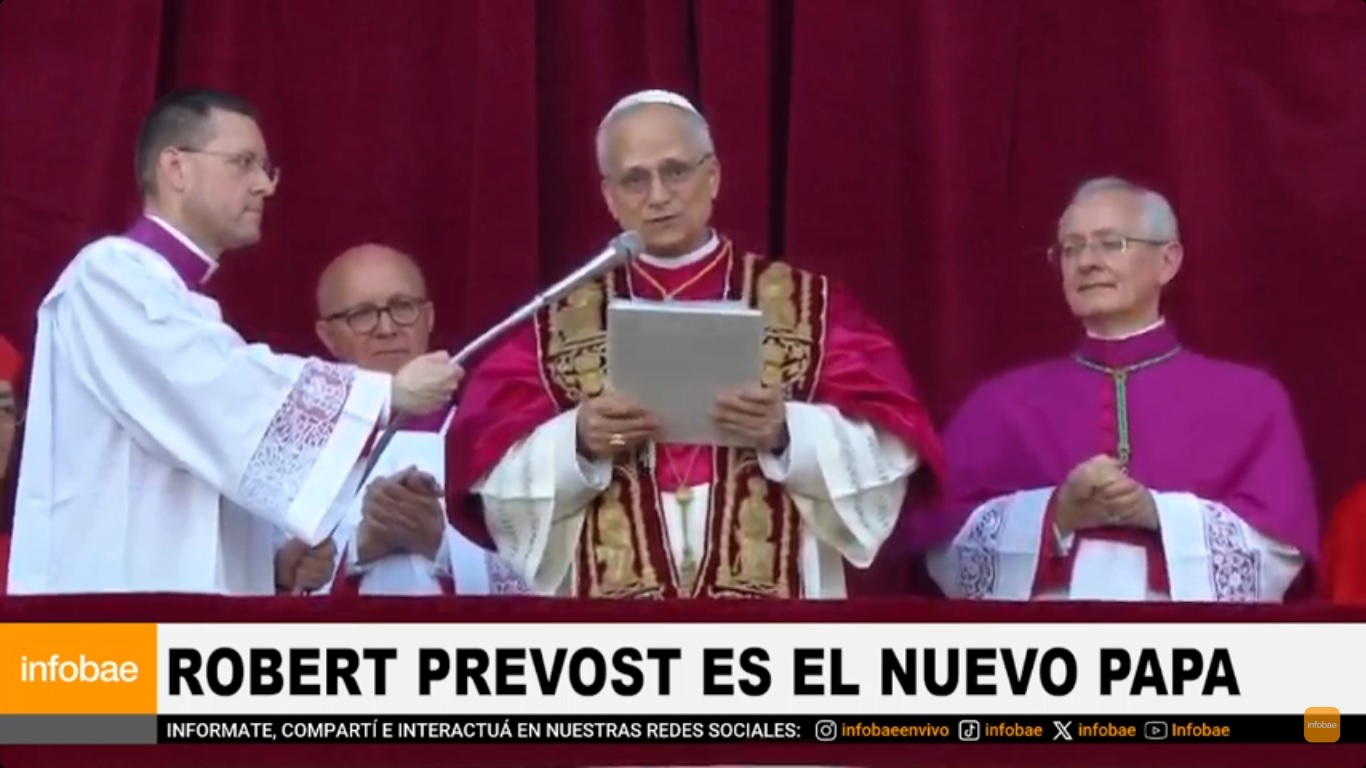 “La paz sea con todos ustedes”, el saludo del papa León XIV para el mundo