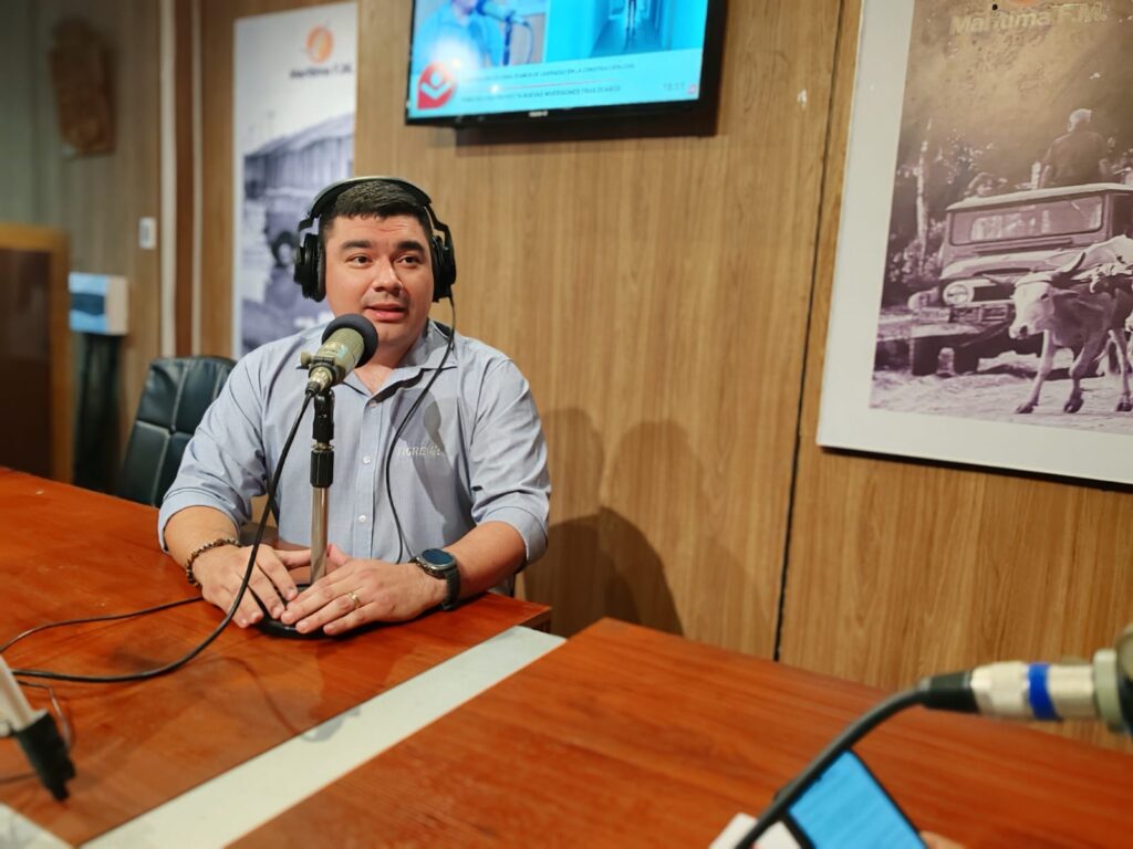El gerente comercial de Tigre Bolivia, José Ernesto Franco, estuvo en la cabina de Marítima 100.9 para conversar sobre los 25 años de la empresa en el país.