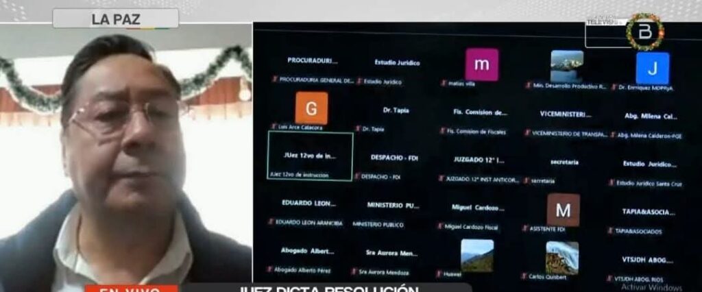 Juez dispone detención preventiva de Luis Arce por cinco meses en el caso Fondo Indígena