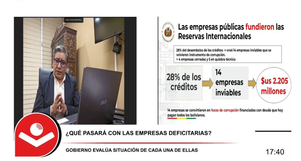 Gobierno inicia revisión de 67 empresas estatales y anuncia decisiones en 60 días