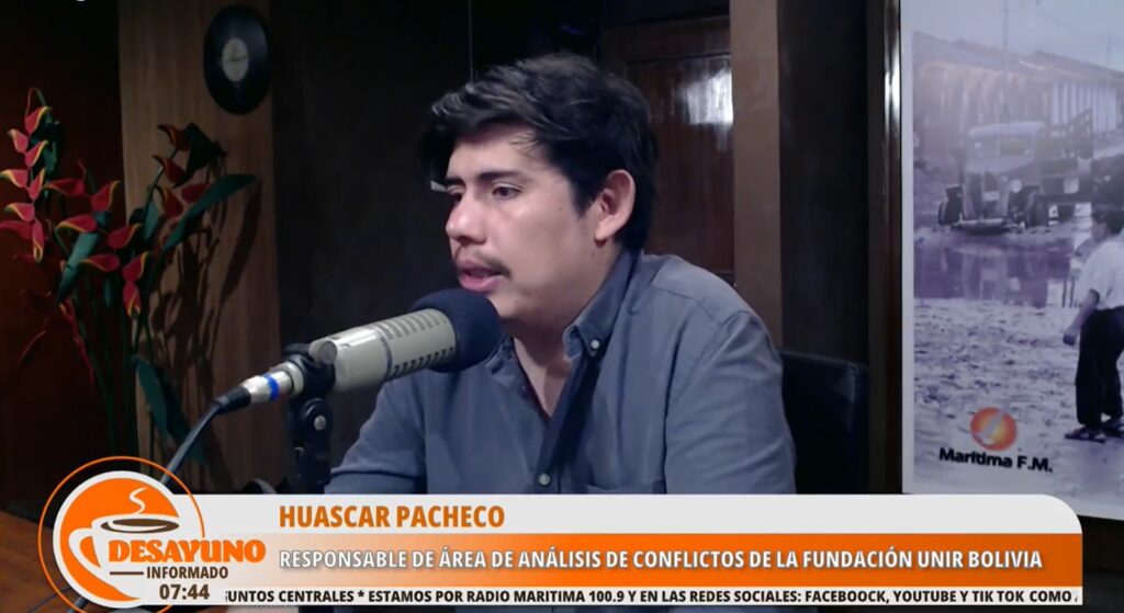 Analista de la Fundación UNIR advierte que la calma social en Bolivia es temporal