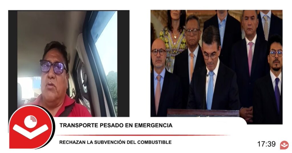 Transporte pesado acusa al Gobierno de actuar de forma “dictatorial”