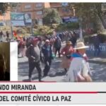 Comité Cívico alerta que hospitales de La Paz tienen oxígeno solo para seis horas por bloqueos